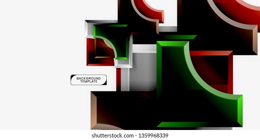 Modern geometrical abstract background. Vector minimal design
