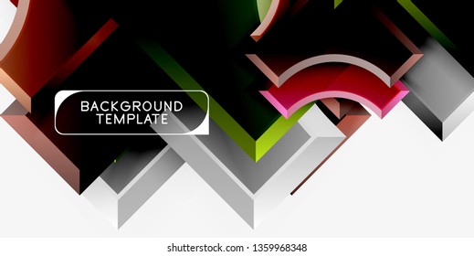 Modern geometrical abstract background. Vector minimal design
