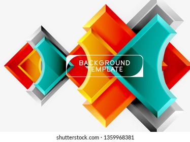 Modern geometrical abstract background. Vector minimal design