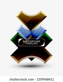 Modern geometrical abstract background. Vector minimal design
