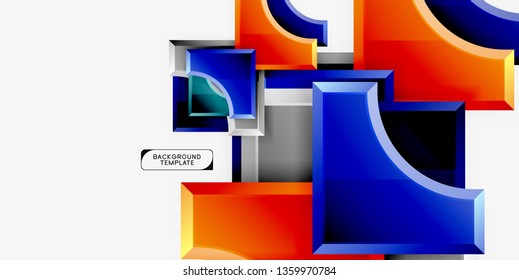 Modern geometrical abstract background. Vector minimal design