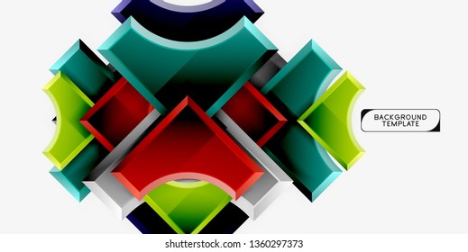 Fondo abstracto geométrico moderno. Diseño mínimo de vectores