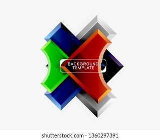 Modern geometrical abstract background. Vector minimal design