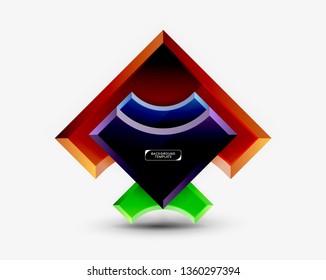Fondo abstracto geométrico moderno. Diseño mínimo de vectores