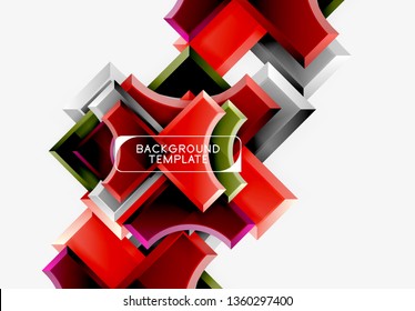 Fundo abstrato geométrico moderno. Design mínimo de vetor