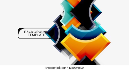 Fondo abstracto geométrico moderno. Diseño mínimo de vectores