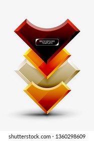 Modern geometrical abstract background. Vector minimal design