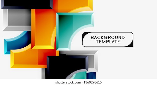 Modern geometrical abstract background. Vector minimal design