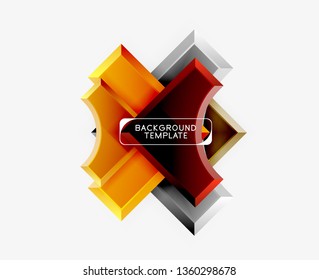 Modern geometrical abstract background. Vector minimal design