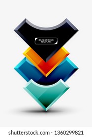 Modern geometrical abstract background. Vector minimal design