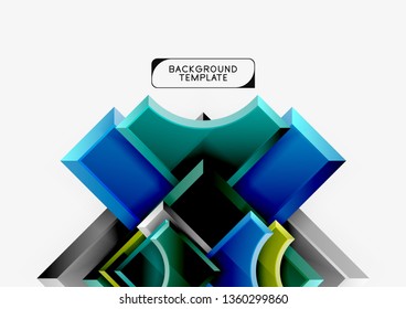 Modern geometrical abstract background. Vector minimal design