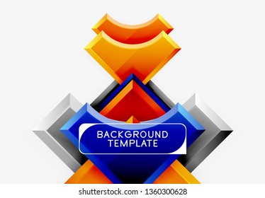 Modern geometrical abstract background. Vector minimal design
