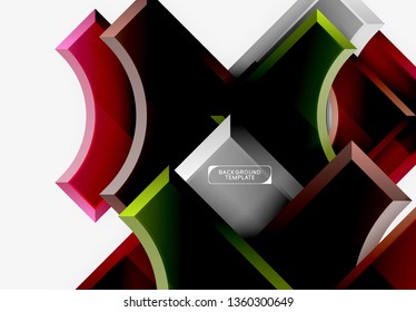 Fondo abstracto geométrico moderno. Diseño mínimo de vectores