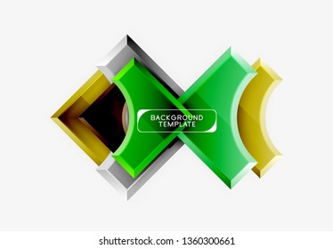 Modern geometrical abstract background. Vector minimal design