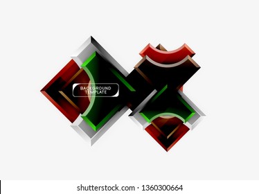 Moderner, geometrischer abstrakter Hintergrund. minimales Vektordesign