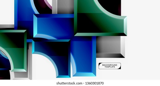 Moderner, geometrischer abstrakter Hintergrund. minimales Vektordesign