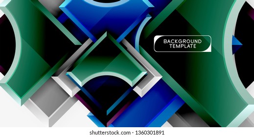 Fondo abstracto geométrico moderno. Diseño mínimo de vectores