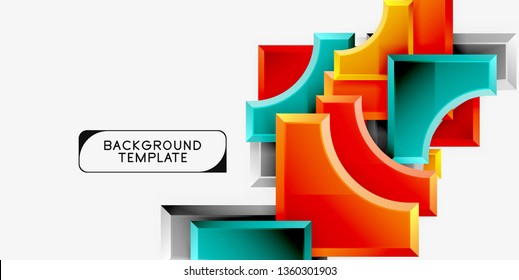 Modern geometrical abstract background. Vector minimal design