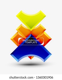 Modern geometrical abstract background. Vector minimal design