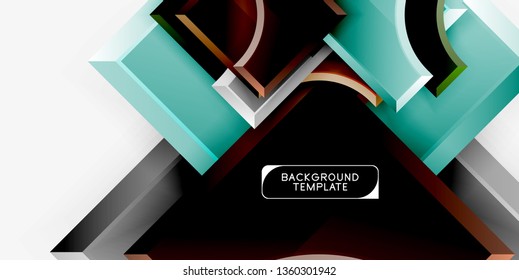 Modern geometrical abstract background. Vector minimal design