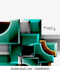 Modern geometrical abstract background. Vector minimal design