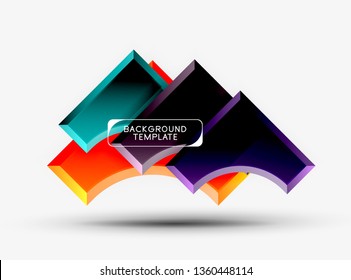 Modern geometrical abstract background. Vector minimal design