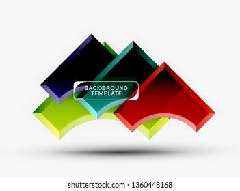 Modern geometrical abstract background. Vector minimal design