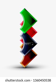 Fundo abstrato geométrico moderno. Design mínimo de vetor