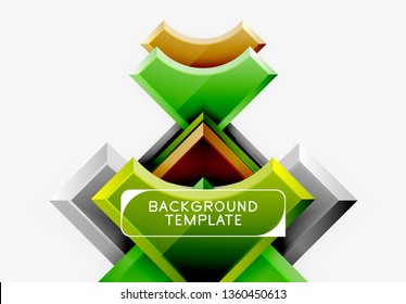 Modern geometrical abstract background. Vector minimal design