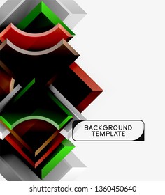 Modern geometrical abstract background. Vector minimal design