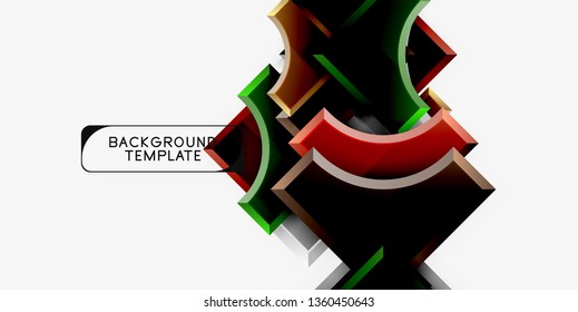Fondo abstracto geométrico moderno. Diseño mínimo de vectores