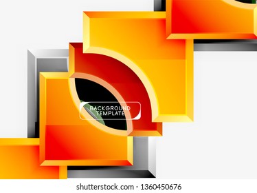 Modern geometrical abstract background. Vector minimal design