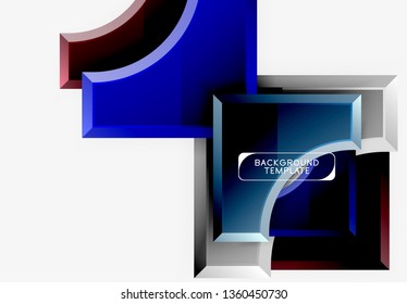 Modern geometrical abstract background. Vector minimal design