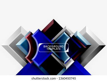 Moderner, geometrischer abstrakter Hintergrund. minimales Vektordesign