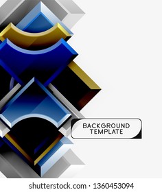 Modern geometrical abstract background. Vector minimal design