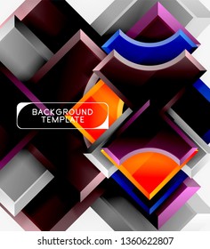 Fondo abstracto geométrico moderno. Diseño mínimo de vectores