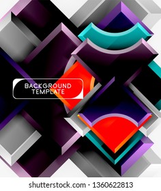 Modern geometrical abstract background. Vector minimal design