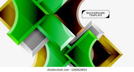 Fondo abstracto geométrico moderno. Diseño mínimo de vectores