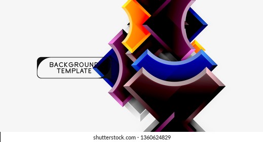 Fondo abstracto geométrico moderno. Diseño mínimo de vectores