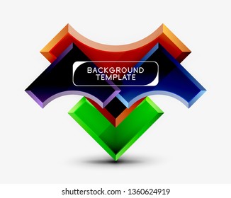 Modern geometrical abstract background. Vector minimal design