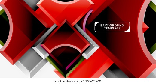 Fondo abstracto geométrico moderno. Diseño mínimo de vectores