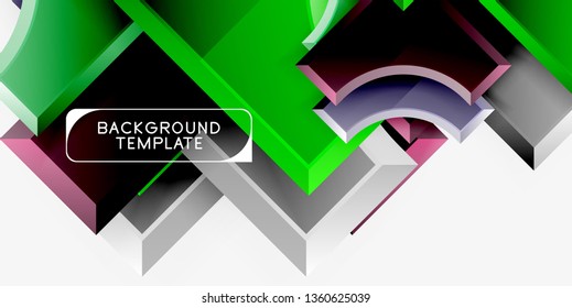 Modern geometrical abstract background. Vector minimal design