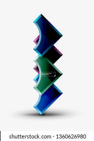 Modern geometrical abstract background. Vector minimal design