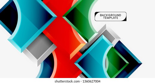 Modern geometrical abstract background. Vector minimal design