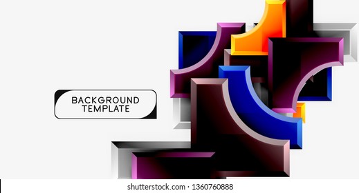 Fondo abstracto geométrico moderno. Diseño mínimo de vectores