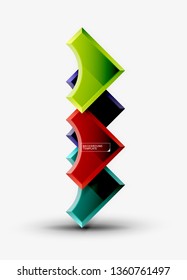 Modern geometrical abstract background. Vector minimal design