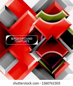 Modern geometrical abstract background. Vector minimal design