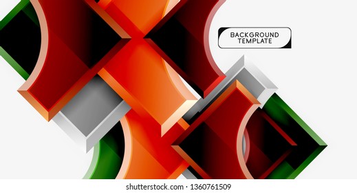 Modern geometrical abstract background. Vector minimal design