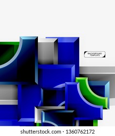 Fondo abstracto geométrico moderno. Diseño mínimo de vectores