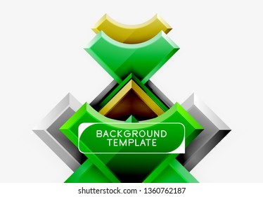 Modern geometrical abstract background. Vector minimal design